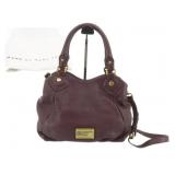 Marc Jacobs Purple Leather 2 Way Shoulder Bag