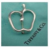 Tiffany & Co. Silver Apple Brooch