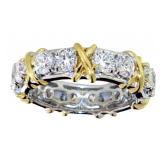 Tiffany Style 3.10 ct VS Diamond Eternity Band