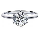 14kt Gold Brilliant 2.52 ct Diamond Solitaire Ring