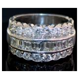 Platinum Natural 3.00 ct Brilliant Diamond Ring