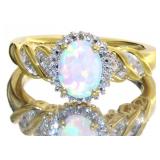 Stunning Opal & Diamond Cocktail Ring