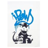 Gangsta Rap (Blue) c. 2004 Giclee Canvas by Banksy