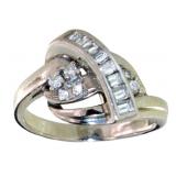 Platinum .40 ct Natural VS Diamond Ring