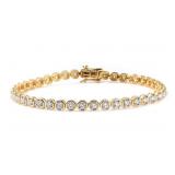 Round Brilliant 3.00 ct Lab Diamond Bracelet