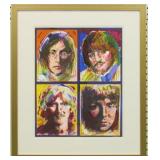 Beatles Large Framed Giclee by Peter Max