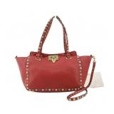 Valentino Leather Studded 2WAY Handbag