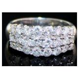 Platinum Natural 1.60 ct Brilliant Diamond Ring