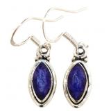 Natural Vintage Style Marquise Sapphire Earrings