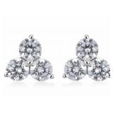 Tiffany Style 2.52 ct VS Lab Diamond Earrings