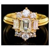 18k Gold 1.50ct Natural VVS Brilliant Diamond Ring