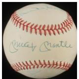 Autographed Snider, Mantle & Mays ONL Baseball