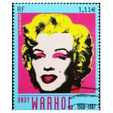 Marilyn Stamp Giclee Canvas by Andy Warhol