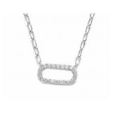 Brilliant 1.25 ct  Lab Diamond Paperclip Necklace