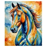 Azure Equine I LTD EDT Canvas by Van Gogh LTD