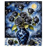 Black Bouquet 2 LTD Edition Canvas by Van Gogh LTD