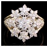 18k Gold 1.05 ct Natural Brilliant Diamond Ring