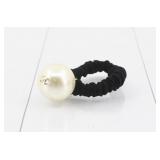 Chanel Faux Pearl Hair Tie