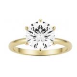 14k Gold 2.82 ct Round Lab Diamond Ring