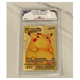 Pokï¿½mon Gold Custom Pikachu Card