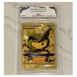 Pokï¿½mon Gold Custom Pikachu Card