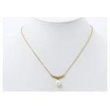 Mikimoto K18YG Pearl Necklace