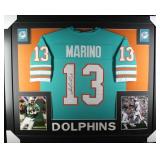 Autographed Dan Marino Custom Framed Jersey