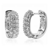 Brilliant 2.22 ct VS Diamond Hoop Earrings