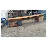 Complete shuffleboard table one leg needs to be