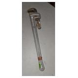 Rigid aluminum 24 inch pipe wrench