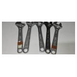 5 - med 10 inch Cresent wrenches