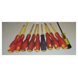 10 assorted number one Robertson screwdrivers