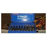 10 piece 1/2 inch hex bit set