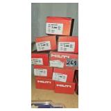 Boxes of Hilti products