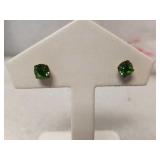 Green earrings