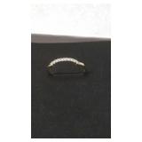 Size 6.5 silver colored fashion ring