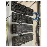 4 Dell Wired Keyboards