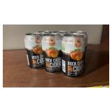 Six cans, big rock rock Creek dry cider apple