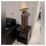 end table and fire hydrant lamp