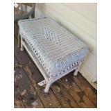 Wicker outdoor table