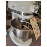 Classic Kitchen Aid (white) mixer