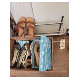 Shoe rack, ladies shoes (size 9)