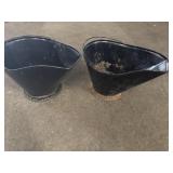 2 Metal ash buckets