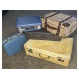 5- vintage suitcases