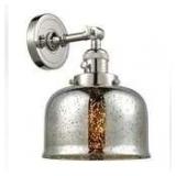 Innovations Lighting Large Bell Single Light 12" Tall Bathroom Sconce with Multiple Shade Options
 Model:203SW-PN-G78