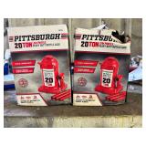 (2XMONEY) Pittsburgh 20 Ton Low Profile Bottle Jack