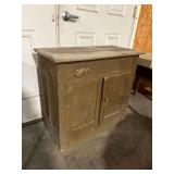 Antique Wood Hutch, Missing Handle