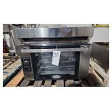 Cadco Rossella Combi Electric Oven XAFT-04FS-ELDV-US0 With Builtin Vent Hood XAKHT-HCFS-US0 New Scratch & Dent Few Small Dents in Sheet Metal