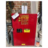 ULine 24"x18"x36" Flammable Liquid Storage Cabinet and Contents