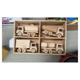 Wooden Toy Truck Set